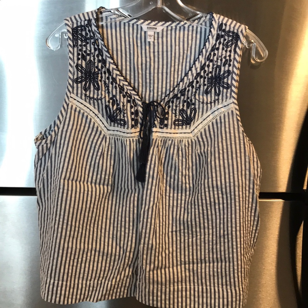 Sonoma Sleeveless Lightweight Shrug L